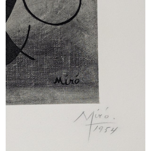 After Joan Miró, The Smile of the Flaming Wings, 1954, Photolithograph For Sale - Image 6 of 8