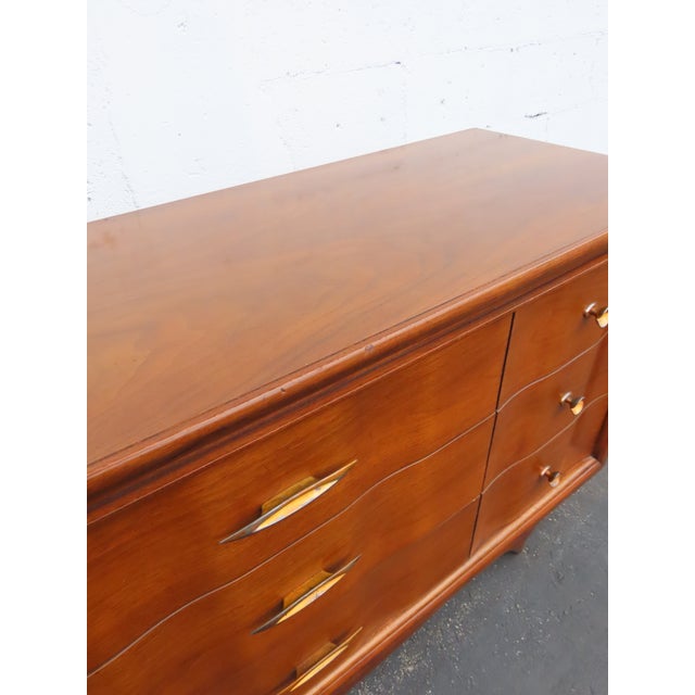 Mid 20th Century Kent Coffey Mid Century Modern Long Dresser Bathroom Vanity 6892 For Sale - Image 5 of 15