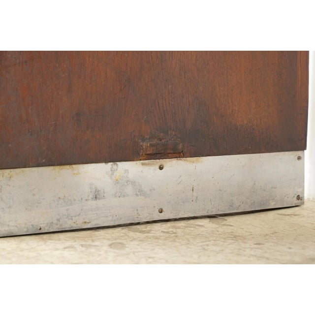 Art Deco Wood & Vinyl Console Table For Sale - Image 9 of 10