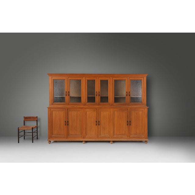 Brown Display Cabinet in Pine, Belgium, 1890s For Sale - Image 8 of 16