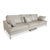 Clarus Sofa and Ottoman in Grey Leather from FSM, Set of 2 For Sale - Image 4 of 18