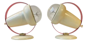 Vintage Saturn Wall Sconces by Charlotte Perriand for Philips, 1960s, Set of 2