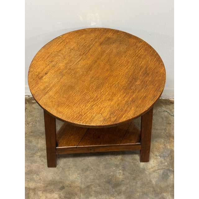 19th Century English Oak Cricket Table For Sale - Image 4 of 7