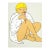Scalamandre "The Blond Artist" Acrylic, 1982 For Sale