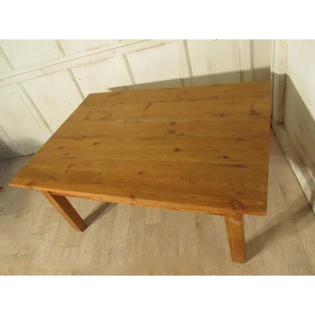 Farmhouse Style Pine Coffee Table, 1960s For Sale - Image 3 of 8