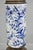 Chinoiserie Antique Chinoiserie Blue and White Porcelain Jardiniere Bird & Vine Table Lamp For Sale - Image 3 of 12