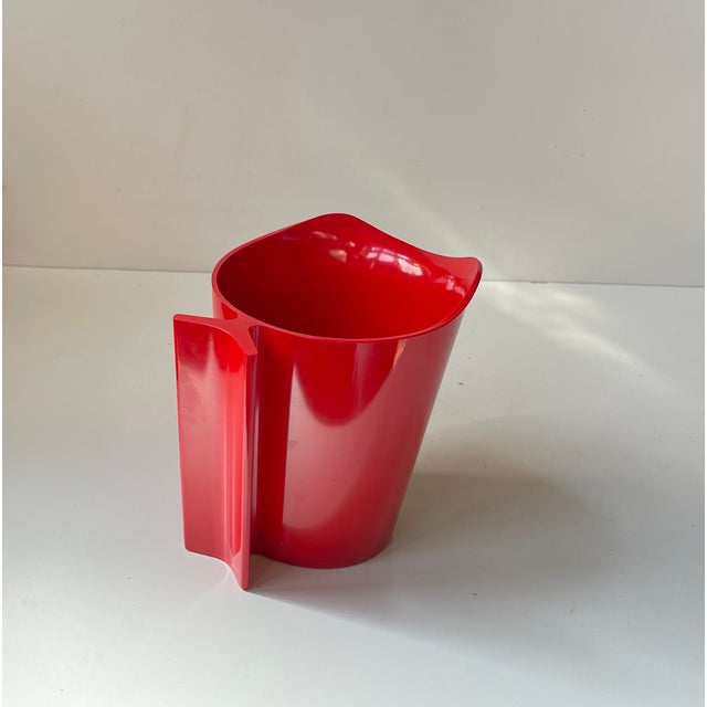 Plastic Vintage Red Melamine Bowl and Pitcher by Henning Koppel for T. Ørskov, 1970s, Set of 2 For Sale - Image 7 of 9