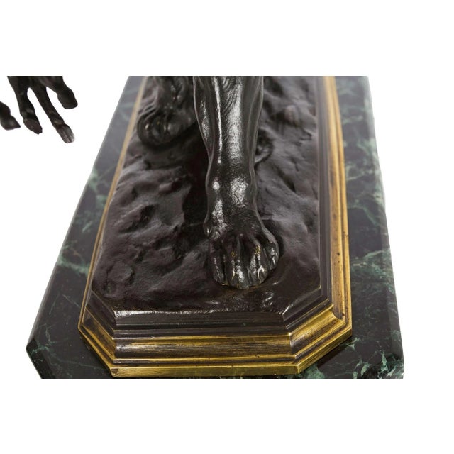 French Antique Bronze Sculpture of Tiger Carrying Gazelle by Paul-Édouard Delabrierre For Sale - Image 10 of 12