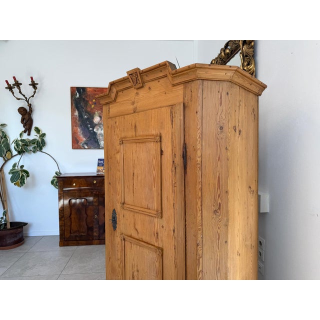 Tyrolean Baroque Biedermeier Farmhouse Cupboard Baroque Cupboard For Sale - Image 6 of 18