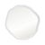 Worlds Away Matthew Izzo Home Cadence White Metal Round Wall Mirror For Sale - Image 4 of 4