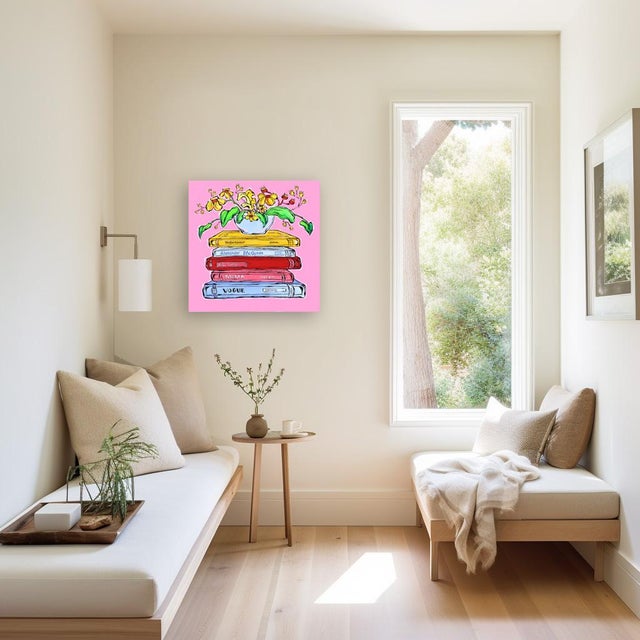 Textile Yes Please - Colorful Contemporary Expressionist Still Life Painting Original Artwork by Jonjo Elliott For Sale - Image 7 of 9