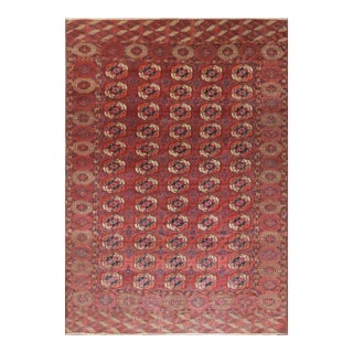Antique Turkoman Tekke Main Carpet, Mid 19th Century For Sale