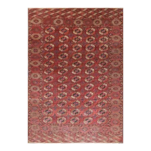 Mid 19th Century Antique Turkoman Tekke Main Rug