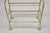 Silver Mid 20th Century Italian Hollywood Regency Silver Leaf Gilt Iron 3 Tier Shelf Small Display Stand For Sale - Image 8 of 10