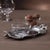 Transitional St. Anton Stag Head Pewter Serving Tray with Glass Bowls For Sale - Image 3 of 4
