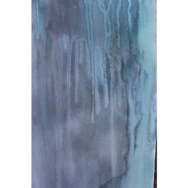 Paint Wash Away Watercolor on Canvas Original Art by Lisa Finlayson For Sale - Image 7 of 7