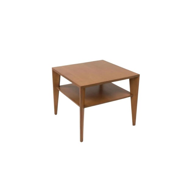 Brown 1940s Modernist Russell Wright Square Tables by Conant Ball - a Pair For Sale - Image 8 of 13