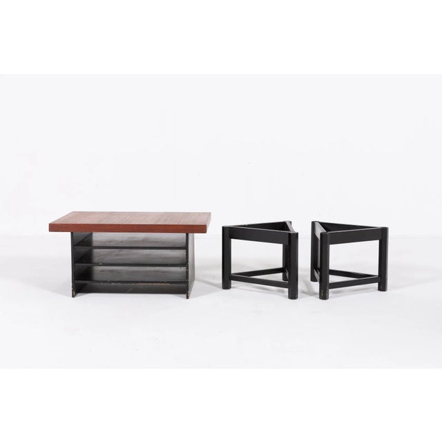 Finish side table from ‘Välipala’ series designed by Carl Gustaf Hiort af Ornäs for HMN Huonekalu Mikko Nupponen. Loose...