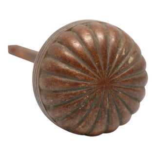 Antique Cast Bronze Enoch Robinson Fluted Interior Door Knob For Sale