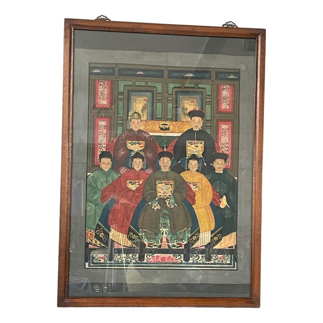 Chinese Family, 1800s, Painting For Sale