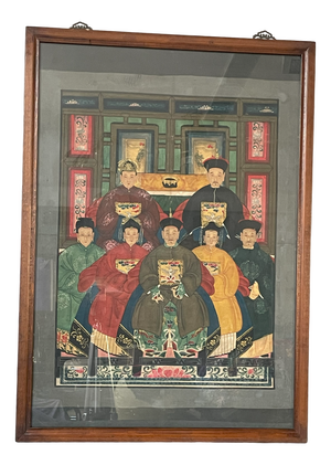 Chinese Family, 1800s, Painting