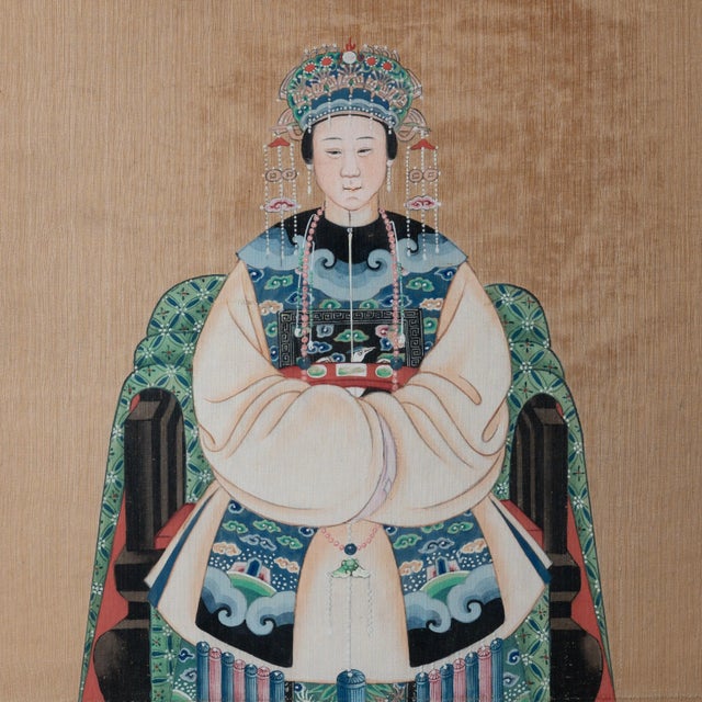 Chinese Ancestor Painting For Sale - Image 4 of 5