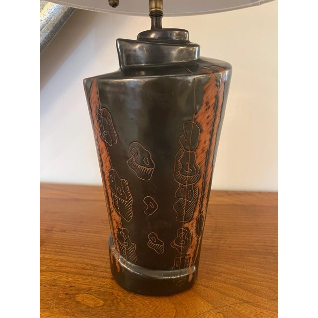 Ceramic 1940s American Marianna von Allesch Ceramic Table Lamps - A Pair For Sale - Image 7 of 12