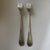 Antique International Silver Co. Trident Oyster Forks custom engraved for the Parker House hotel in Boston - Set of 2...