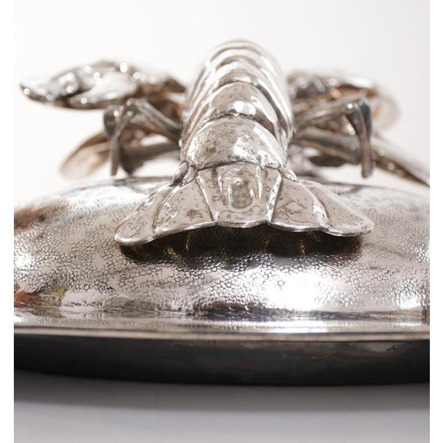 King Size Lobsters Dish in Silver-Plating by Franco Lapini, 1970s For Sale - Image 18 of 18