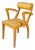 Italian Modern Yellow Fabric and Wooden Chair from Bros/S, 1980s For Sale