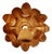 Floral Wall Sconce in Gilded Metal, Italy, 1970s For Sale