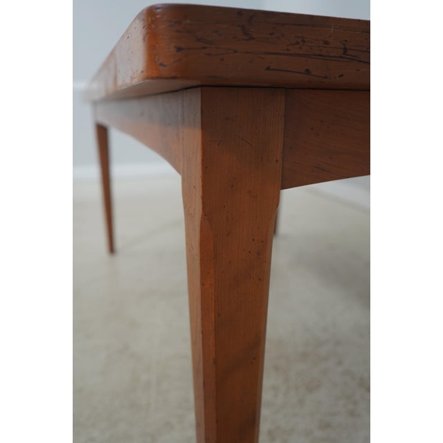 Wood Robert Bergelin Hand Crafted Cherry Farm Table For Sale - Image 7 of 12
