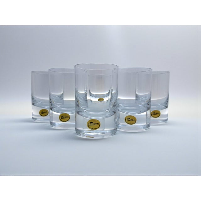 Fashioned Crystal Glasses from Moser, 1970s, Set of 6 For Sale - Image 10 of 10
