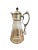 Victorian Glass and Silver Plated Claret Jug, 1860s For Sale