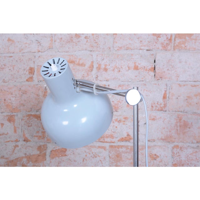 Mid-Century Floor Lamp in Chrome by J. Hůrka for Napako, Czech, 1960s For Sale - Image 6 of 15