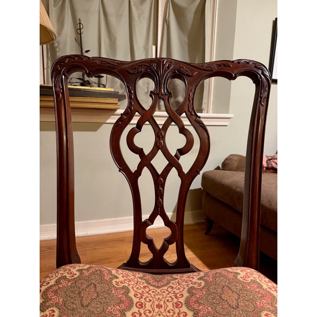 1980s 1980s 8 Elegant Baker Furniture Historic Charleston Collection Georgian Style Chairs For Sale - Image 5 of 12