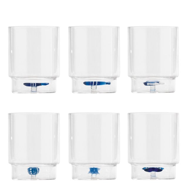 Contemporary Teca Mare Tumbler - Assorted Set of 6 For Sale - Image 3 of 3