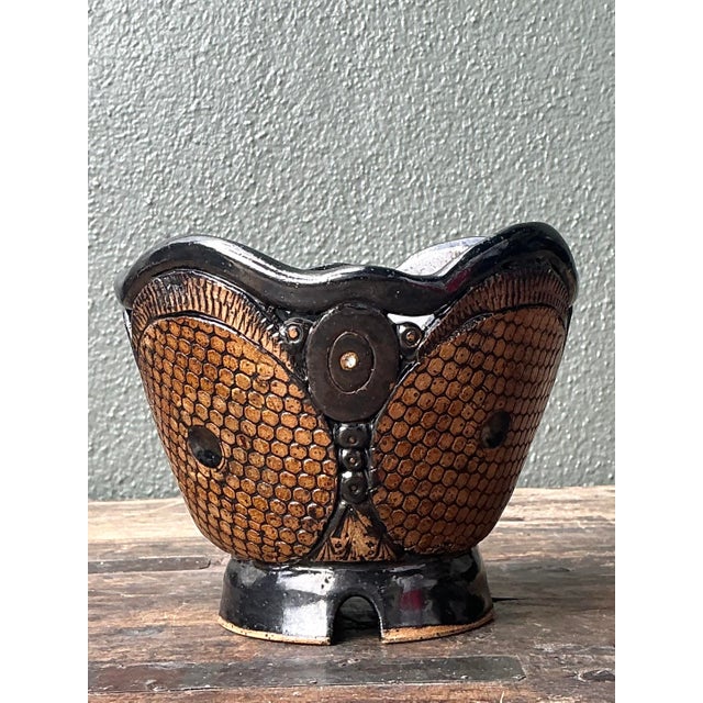 Vintage Original Studio Pottery Vase For Sale - Image 10 of 12