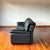 1970s Roche Bobois Black Draping Leather Sofa For Sale In Portland, OR - Image 6 of 10