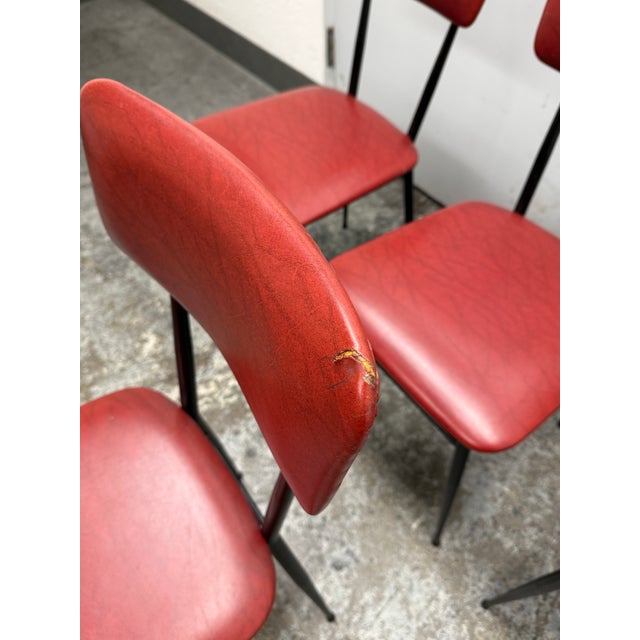 Italian Circa 1930's Modernist Dining Chairs, Set of Four For Sale - Image 9 of 12
