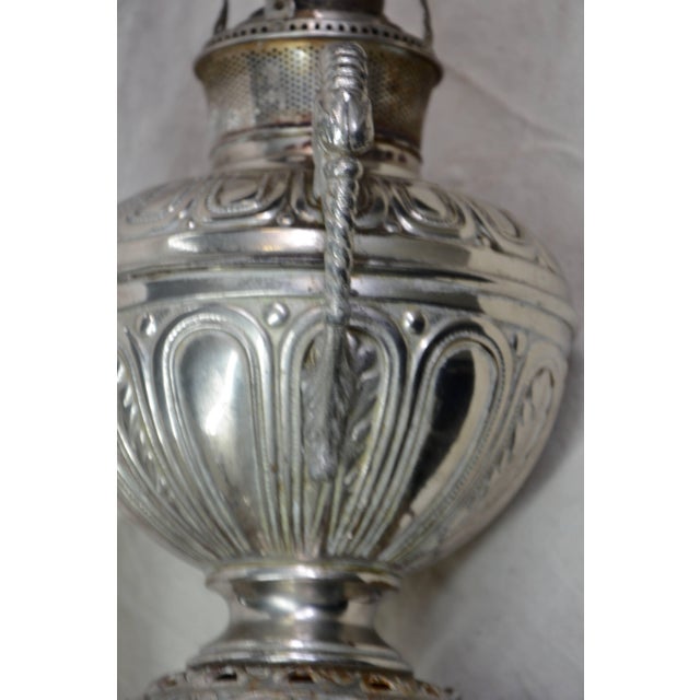 Bradley Hubbard Bradley and Hubbard Converted Rayo Oil Lamp, 1888 For Sale - Image 4 of 13
