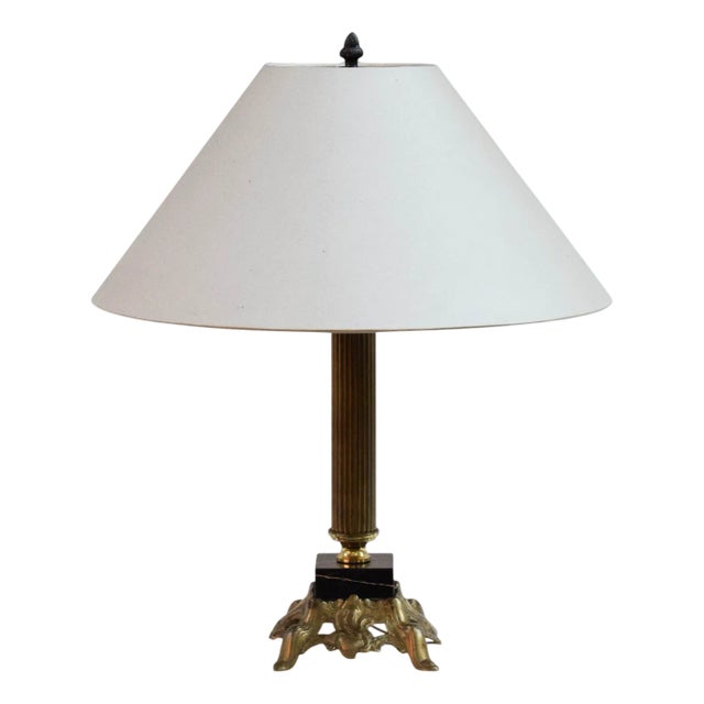 Vintage Column-Shaped Table Lamp, 1970s For Sale