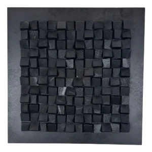 Elia Vuanna, Black Smart Cubic 5, 2023, Painting