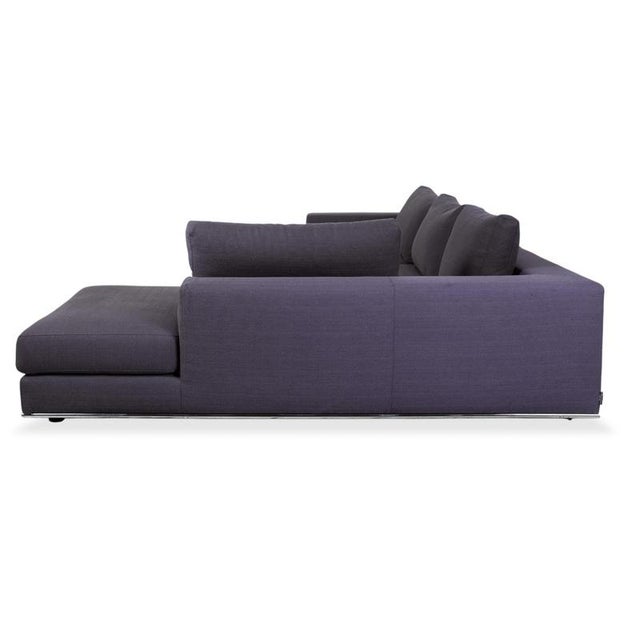 Liverpool Fabric Corner Sofa Blue Grey Sofa from La Nuova Casa For Sale - Image 10 of 13