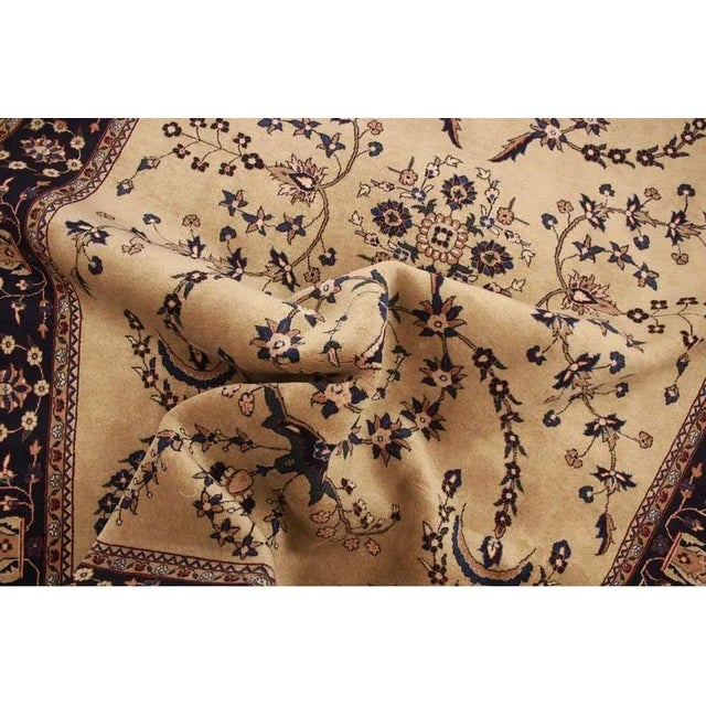 Middle Eastern Hand-Knotted Saroug Rug For Sale - Image 9 of 10