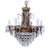 Vintage Brass Empire Style Chandelier For Sale