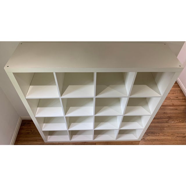 Vintage Cubby Hole Wood Bookcase For Sale In Los Angeles - Image 6 of 9