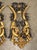 Pair of Italian Giltwood and Ebonized Louis XVI Style Lyre Form Sconces, 1950s For Sale In Dallas - Image 6 of 18