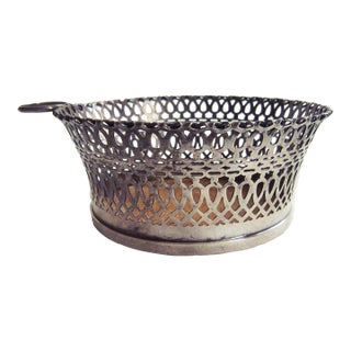 Vintage Napier Silverplate Filigree Wine Coaster For Sale