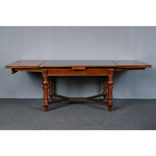 Vintage Wood Dining Table, Late 1800s For Sale - Image 11 of 18